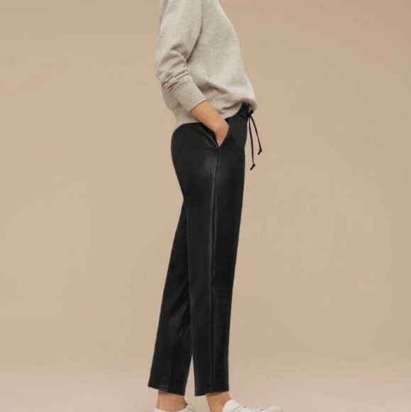 Wilfred Free Kadina Vegan Leather Pants, size M - Picture 3 of 7